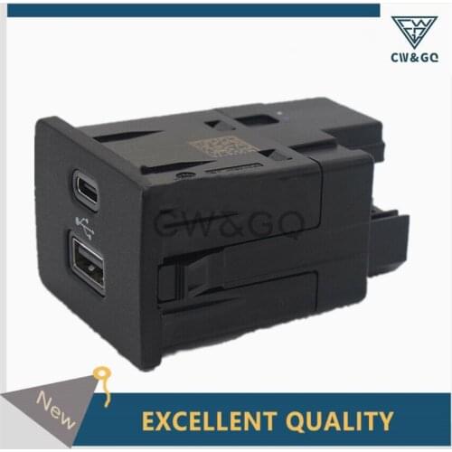 For Ford Focus Lincoln SYNC 3 Type-C+USB Dual Media HUB Box Module Storage box USB charging port OEM：LB5T-14F014-CB