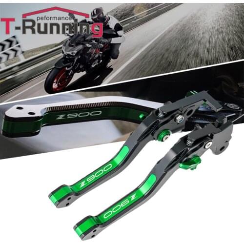 For Kawasaki Z900 Z 900 z900 2017 2018 2019 2020 2021 Motorcycle Accessories Newest 3D Rhombus Adjustable Brake Clutch Levers
