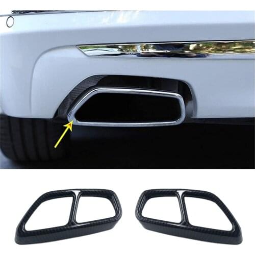 Car Rear Exhaust Muffler Decorative Frame Trim Exhaust Tips Muffler Pipe Muffler for BMW 5 Series G30 G38 2017 2018