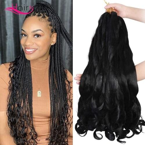 Hair Nest 20 inch Loose Wave Braiding Hair Crochet Braids Hair Synthetic Hair Extensions Pre Stretched Bouncy Braiding Hair