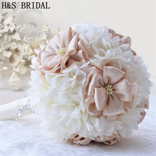 H&S BRIDAL bouquet de mariage Bride Holding Flower Bridesmaid Bouquets Photography Props Wedding Bouquet Wedding Accessories