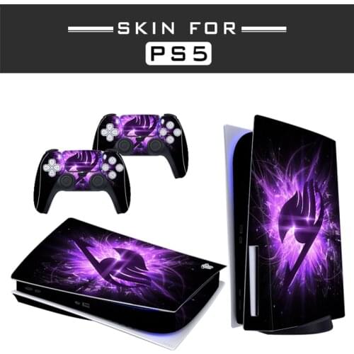 Cool Patterns PS5 Standard Disc Edition Skin Sticker Decal Cover for PlayStation 5 Console Controller PS5 Protection Shell Case