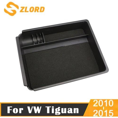 ABS Central Armrest Storage Box Pallet Container for Volkswagen VW Tiguan 2010 2011 2012 2013 2014 2015 Parts
