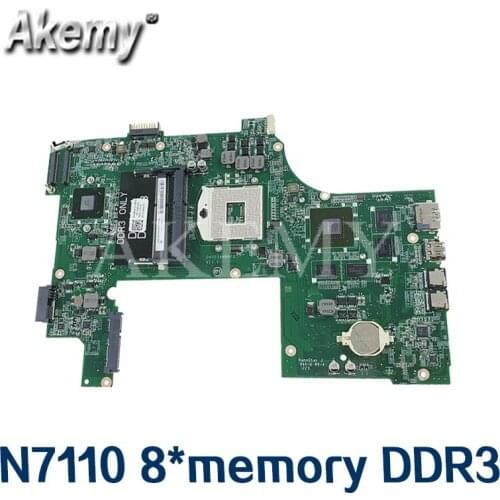 Laptop motherboard For DELL N7110 PC Mainboard 09NWTG DAV03AMB8E1 full tesed DDR3