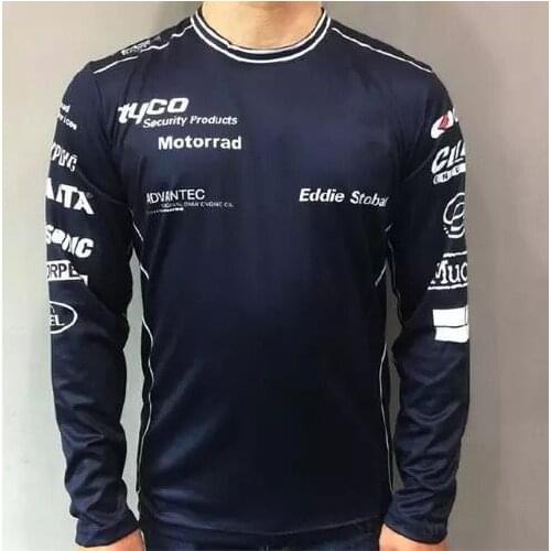 2018 new GP motorcycle quick-drying long-sleeved locomotive round neck T-shirt mens jersey suitable for BMW Jersey