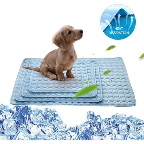 Pet Dog Cooling Mat Summer Breathable Dog Cat Bed Pad Waterproof Washable Puppy Kitten Sleeping Blanket Cushion Supplies