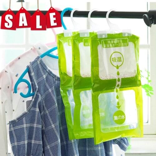 Hanging Wardrobe Hanging Moisture Bag Closet Cabinet Wardrobe Dehumidifier Drying Agent Hygroscopic Anti-Mold Desiccant Bags