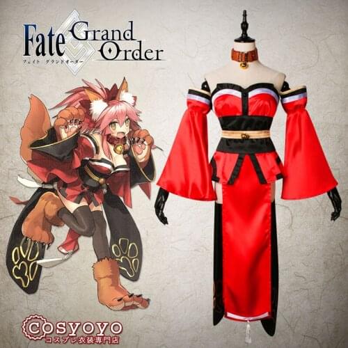 Full set Fate/Grand Order Tamamo no mae Tamano Cat Cosplay Costume