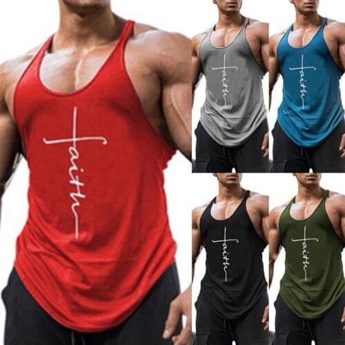 Sports Vest Fitness Tank Top Men Gyms Running Tank Top Male Bodybuilding Workout Sleeveless Shirt 2021