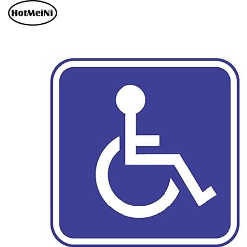 HotMeiNi 13cm x 13cm Car Styling Car Sticker Wheel Chair Accessible Decals Stickers Sq Outdoor Durable Handicap Accessories