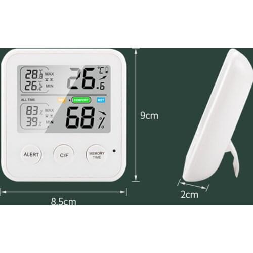 Thermometer Hygrometer Humidity Gauge Indicator Room Thermometer Perfect Choice for Wine Cellar Greenhouse Childrens Room