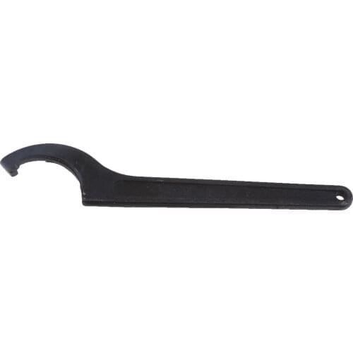 Universal Metal Shock Absorber Pre Load Spanner C-Shape Coil Over Wrench Tool for ATV Snowmobile Dirt Bike (Black)