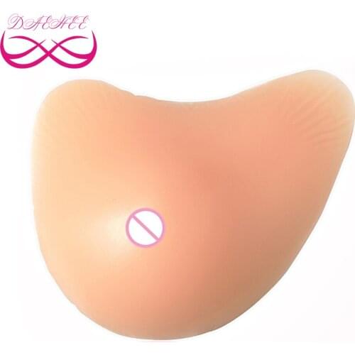 V Shape 1000G/Pair Woman Silicone Breast Form Breast Cancer Fake Boob Enhancer Prosthesis Tits For Mastectomy with Concave