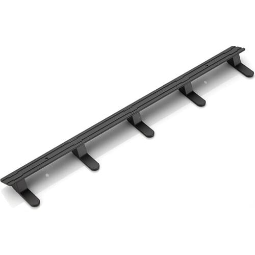 2x Coats Rack Hooks for Towel Purse Robes Clothes Mudroom Bathroom Black