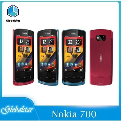 Nokia 700 refurbished Original Unlocked Nokia 700 phone 3.2' 5.0MP Phone Bluetooth WIFI GPS 512RAM +1GB ROM Free Shipping