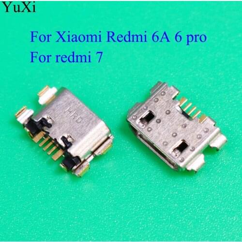 YuXi 10pcs/lot For Redmi 6A 6 Pro 6Pro 7 Charging Port Micro USB Connector USB Charger Dock