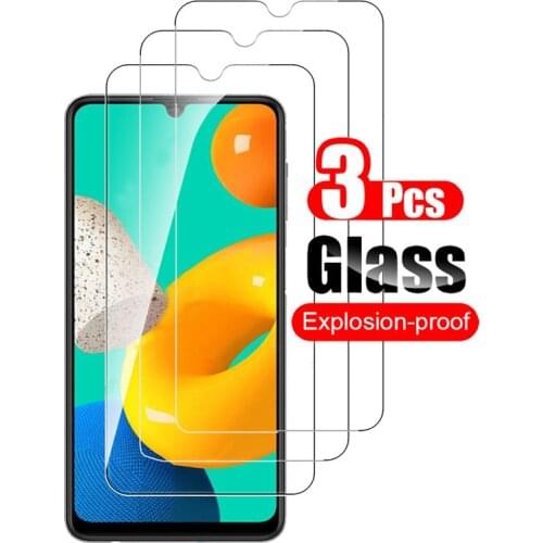 3Pcs Tempered Glass For Samsung Galaxy M32 Screen Protector Protective Film for Samsung Galaxy M32 M 32 Phone Guard 9H Clear