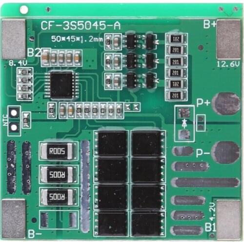 D57D 25A 12V 3S Polymer Li-ion Lithium 18650 Battery Charger PCB Protection Board