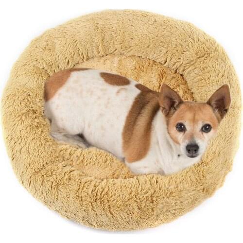 Winter Warm Dog Cat Sleeping Bag Calming Sleeping Short Plush Soft Pet Bed Breathable Simple Dog Beds New Multicolor Mats