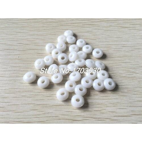 1000 PCS 6x2mm Groove White Rubber Cable Wiring Grommets Gasket Ring