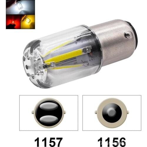 1156 1157 Led Bulb BA15S BAY15D P21W P21/5W LED R5W R10W Car Turn Signal Lights Reverse Lamp COB 12V Automobile White Red Yellow