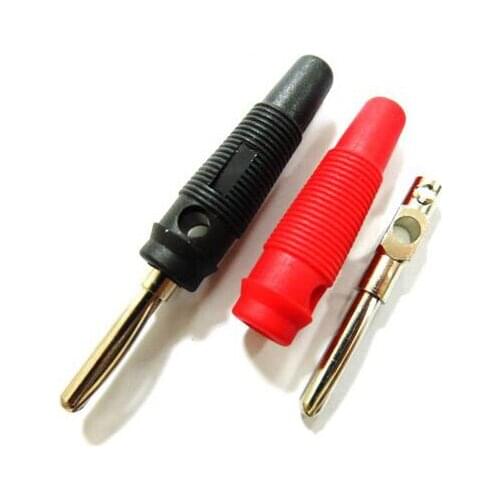 20pcs/lot 4mm Banana Plug High Quality Cooper with Nickle Plated Large Current High Voltage