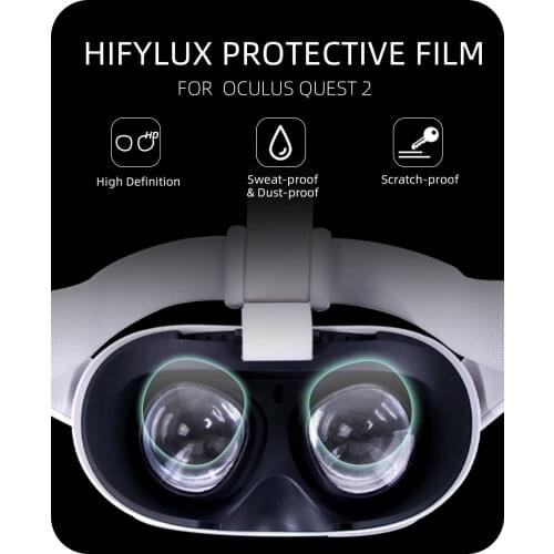 4Pcs/8Pcs HD Clear Film for Oculus Quest 2 VR Lens TPU Soft Film Lens Protector For Oculus Quest 2 Virtual Reality Lenses