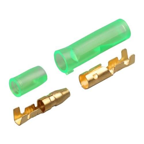 50sets 4.0 High Quality Bullet female and male Terminal with jacket Car Electrical Wire Connector Diameter 4mm