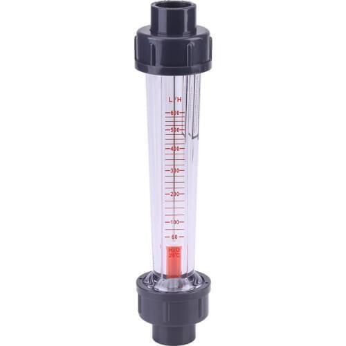 ANENG LZS-15 Flow Meter 60-600L/H Plastic Tube Liquid Water Rotameter Flow Measuring Instruments DN15 Water Testing Meter Tube