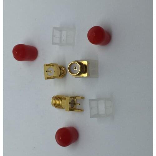 Free Shipping 10pcs PCB Mount SMA Female Plug Straight RF connector Adapter
