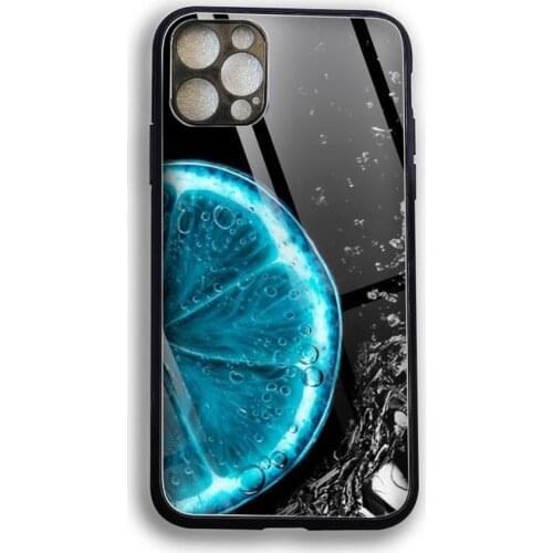 Natural leaf iridescent Phone Case Tempered Glass For iPhone 12 Pro Max Mini 11 Pro XR XS MAX 8 X 7 6S 6 Plus SE 2020 case