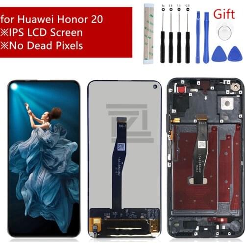 For Huawei Honor 20 lcd digitizer Touch Screen Digitizer Assembly with frame for honor 20 screen replacement repair parts 6.26"