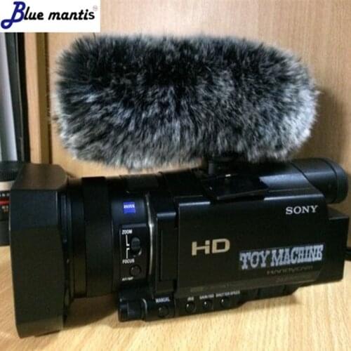 For Sony Deat cat high quanlity outdoor artifical fur wind microphone cover muff windscreen shield for Sony GZ 1
