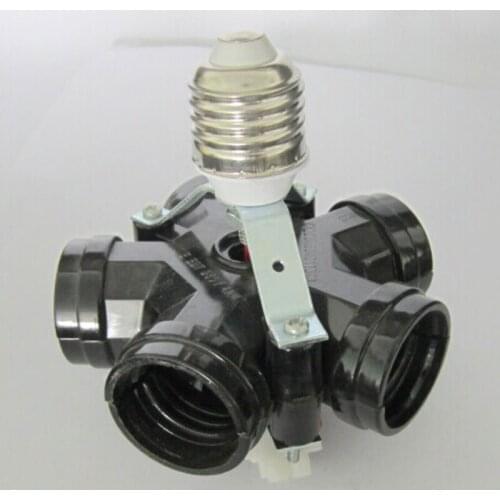 E27-e27 Lamp Holder Converter E27 to 5 E27 Screw lampholder adapter 2pcs