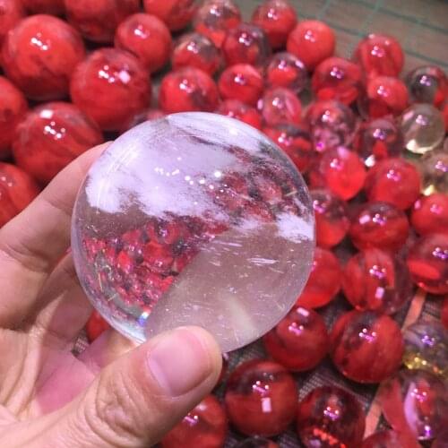 4cm/5cm/6cm White Melting quartz crystal ball feng shui quartz Crystal sphere for home decoration
