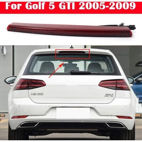 Red Lens Full LED Rear High Lever Third 3Rd Brake Stop Light Lamp for Golf MK5 MK6 R32 MIR 2005-2009