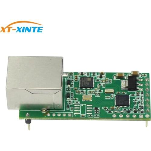 USR-TCP232-T2 Tiny Serial Ethernet Converter Module Serial UART TTL to Ethernet TCPIP Module Support DHCP and DNS