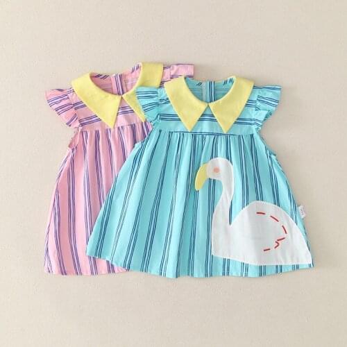 Summer Baby Dress New Girls Fashion Infantile Dresses Cotton Childrens Clothes Striped Style Kids Clothing Princess Dress