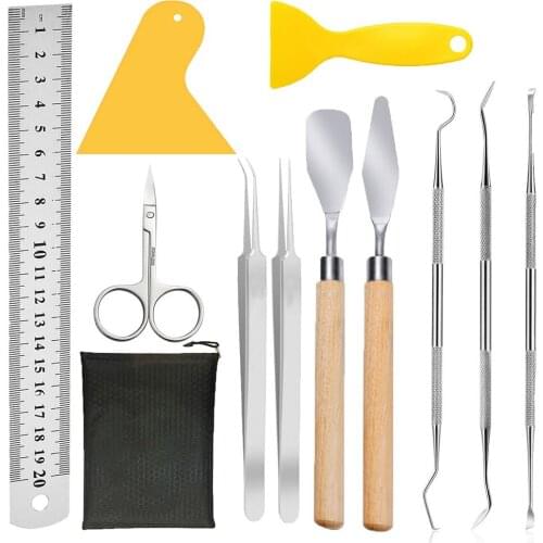 11 Pcs Craft Tools Set, Vinyl Weeding Tools, Craft Basic Set, Craft Vinyl Tools Kit for Silhouettes/Cameos/Lettering/Cutting