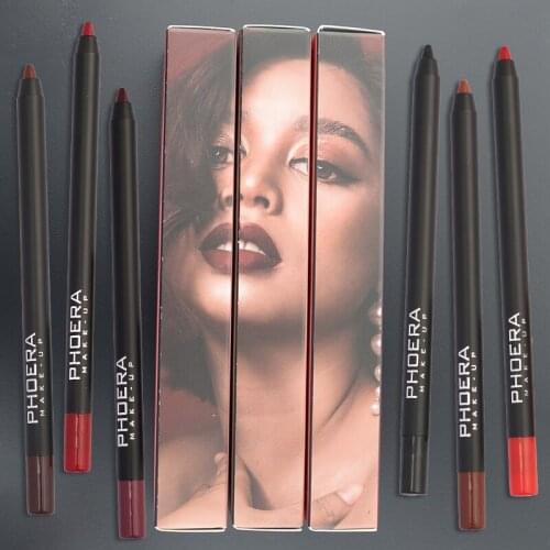 New Fashion Lip Liner Pencil And Eyeline Lipstick Makeup Pencils Matte Velvet Lipliner Sexy Makeup Cosmetics TSLM1