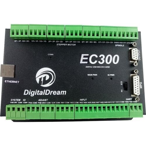 NVEM upgrade EC300 CNC milling machine Ethernet Mach3 CNC controller 3/4/5/6 axis motion control board