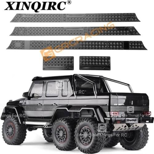 XINQIRC Large enclosure stainless steel trim plate skid plate for 1 / 10 traxxas trx-6 g63 trx-4 G500 car accessories