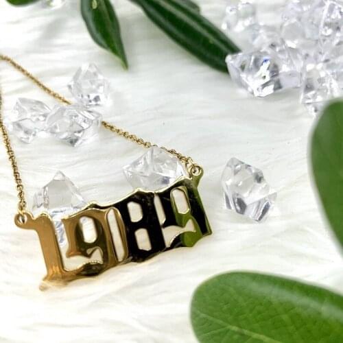 Personality 1985 To 2019 Number Date Of Birth Necklace 2001 2002 2003 2004 2005 Custom Necklace Long Necklace Anniversary Gift