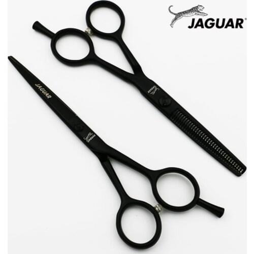 5.5 Inch Professional Hairdressing Scissors Set Cutting+Thinning Barber Shears High Quality Personality Black and White Styles
