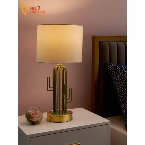 Northern Europe Simple Individual Cactus Table Lamp Led E27 Warm Modern Light Fixtures Bedroom Bedside Study Reading Background