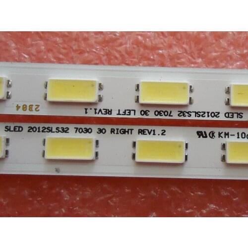 LED strip for Sony 32'' SLED 2012SLS32 7030 30 RIGHT+LEFT KDL-32EX520 KDL-32EX550 KDL-32EX650 LTY320HQ01 LTY320AN03 LTY320HN03