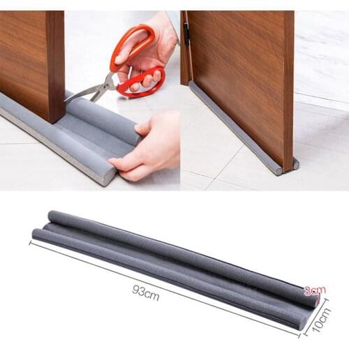 Flexible Door Bottom Sealing Strip Sound Proof Noise Reduction Under Door Draft Stopper Dust Proof Window Weather Strip 93*10CM