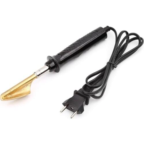 1PC Electric Soldering Iron With Plastic Handle Flat Tip For Car Bumper Repair Hand Welding Tools EU Plug