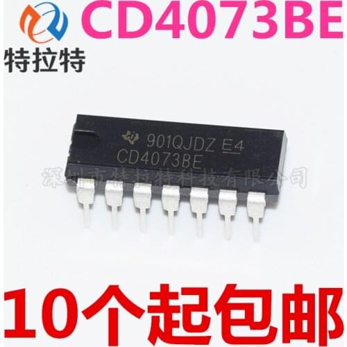 10pcs/lot CD4073BE DIP CD4073 DIP-14 4073BE DIP14