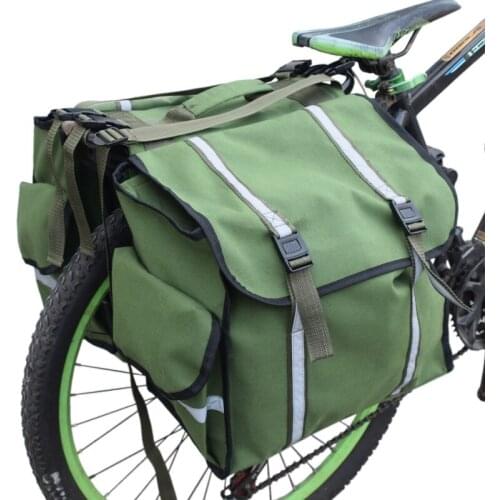 Cycling Double Side Rear Rack Tail Seat Pannier Pack Luggage Carrier 2 in 1 Trunk Cycling Bags MTB Road Bicycle Bag